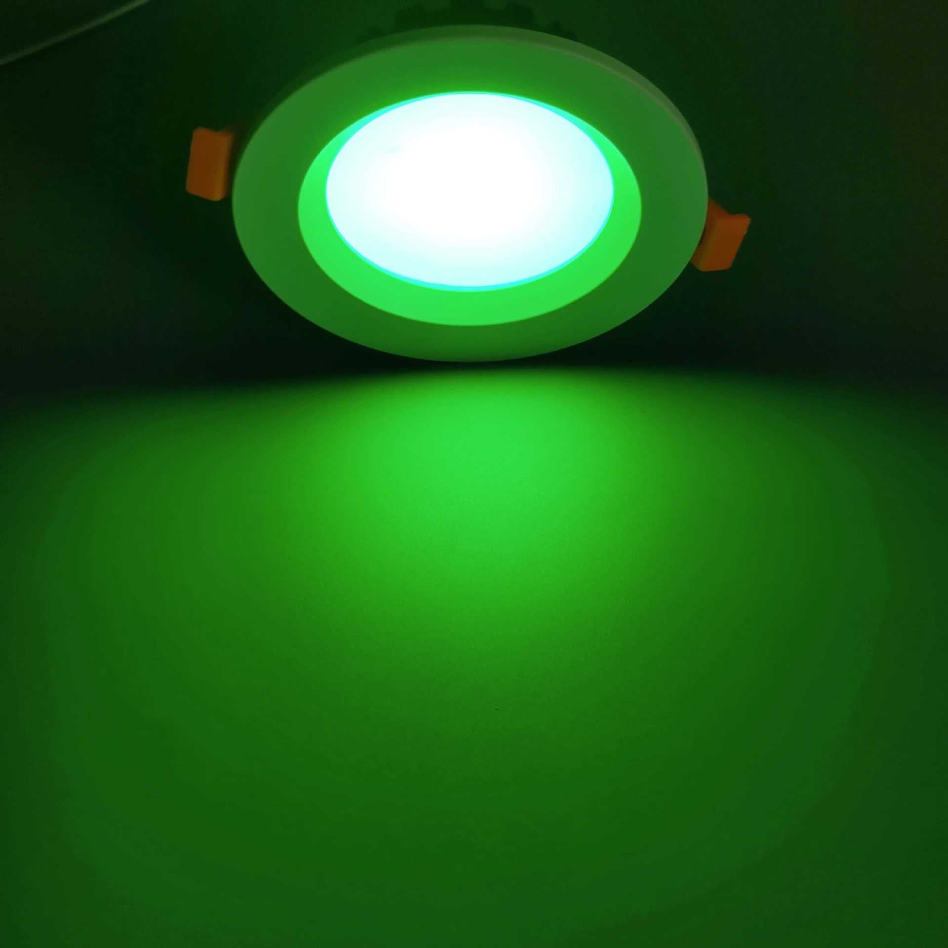 4 Pack RGBW Super Bright Modern Recessed LED Lighting 4W 24V White Round LED Embedded Panel Lights Aluminum Indoor Ceiling Downlight Hotel Lighting Bar Lighting Dancing Room Lighting Restaurant Lighting