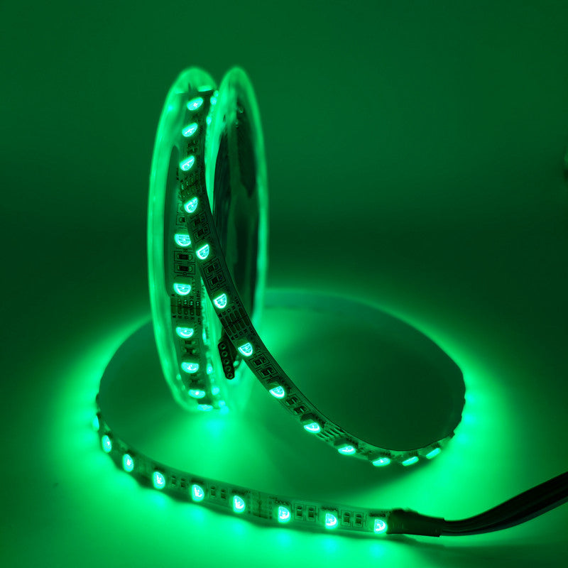 RGBW / RGBWW LED Strip Light | 12V/24V DC | 4-in-1 SMD5050, 60 LEDs/M | 5M (16.4FT) Roll | 12mm White PCB | IP00/IP65/IP67 Options | Strip Only & Complete Kit