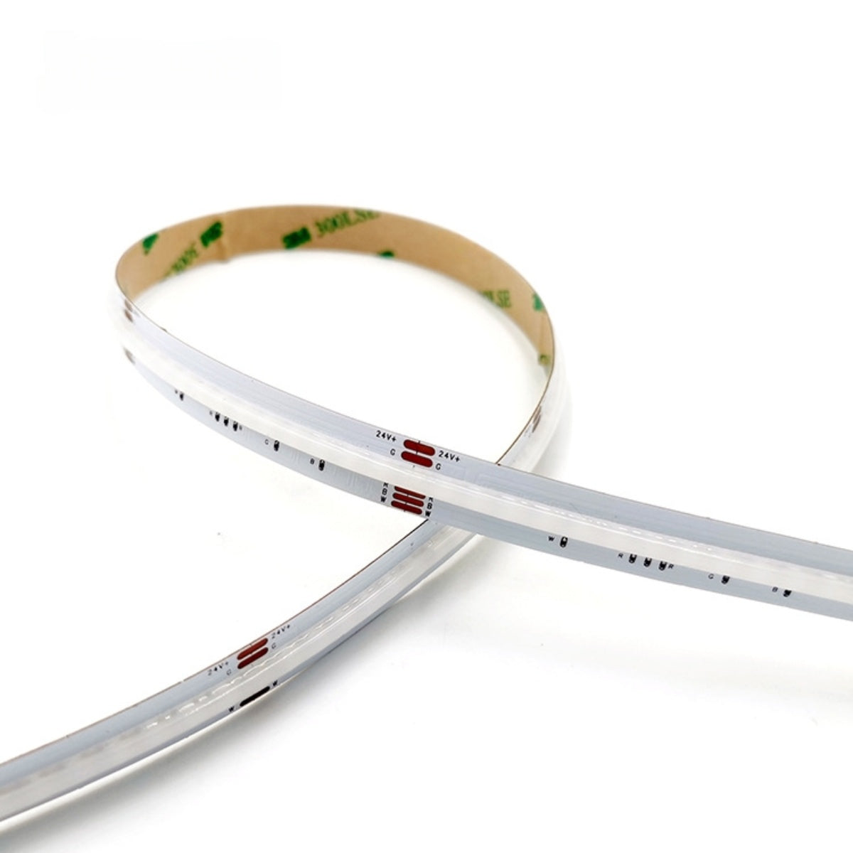 RGBW/RGBWW FCOB LED Strip Light 5M (16.4FT) | 756 LEDs/m | 24V | 16W/m | 12mm Wide Dimmable Color Changing LED Ribbon | IP20 Indoor Flexible Lighting (Strip Only / Complete Kit)