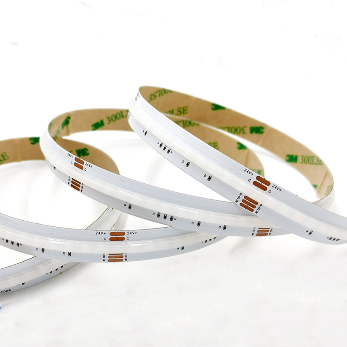 RGBW/RGBWW FCOB LED Strip Light 5M (16.4FT) | 756 LEDs/m | 24V | 16W/m | 12mm Wide Dimmable Color Changing LED Ribbon | IP20 Indoor Flexible Lighting (Strip Only / Complete Kit)