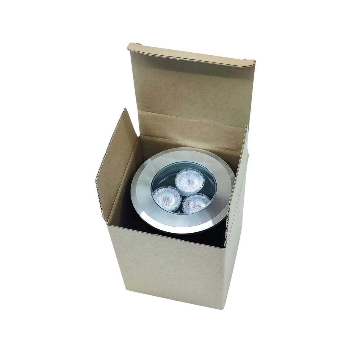 10er-Pack RGBW IP68 wasserdichte LED-Untergrundleuchte für den Außenbereich, 4 W, 24 V, Deckleuchte, Erdlampe, Strahler für Wege, Auffahrten, Gärten, Einbaulandschaften mit Edelstahlgehäuse, PC-Abdeckung, gehärtete Glaslinse