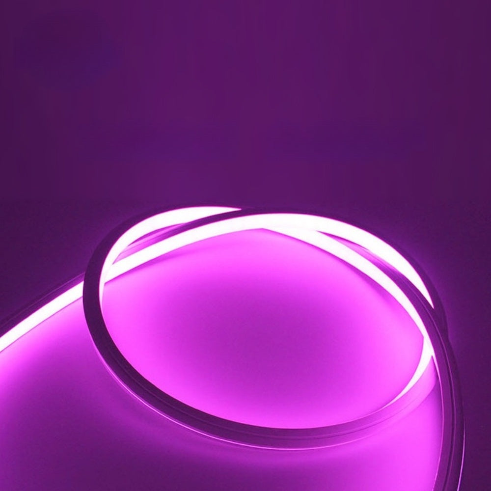 RGB Color Changing Neon LED Strip Light SMD5050 60LEDs/M | 16×16mm Flexible Silicone Neon Rope | IP67 Waterproof | Top-Bend & Side-Bend Options | 5M Roll (Strip Only)