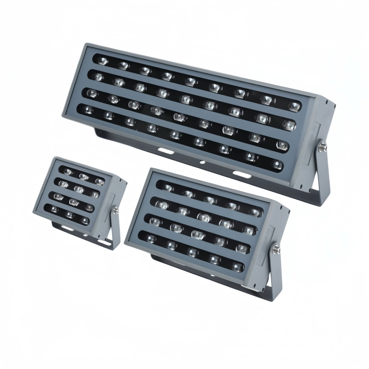 RGBW Rainbow Outdoor LED Flood Light, IP66 Waterproof Landscape Spotlight, 30W / 50W / 100W, AC 86–265V, Adjustable Bracket