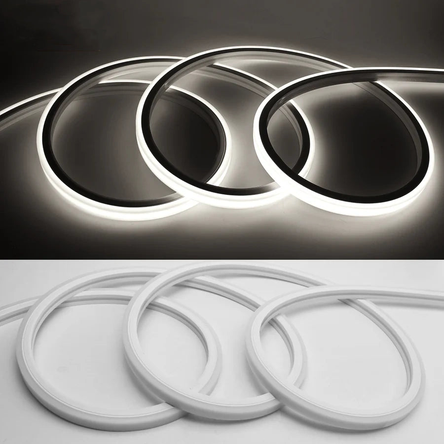 16.5ft/5M DC12V T1212 Silicone Waterproof Neon Flexible Strip LED Lights with 600LED SMD3528 LED