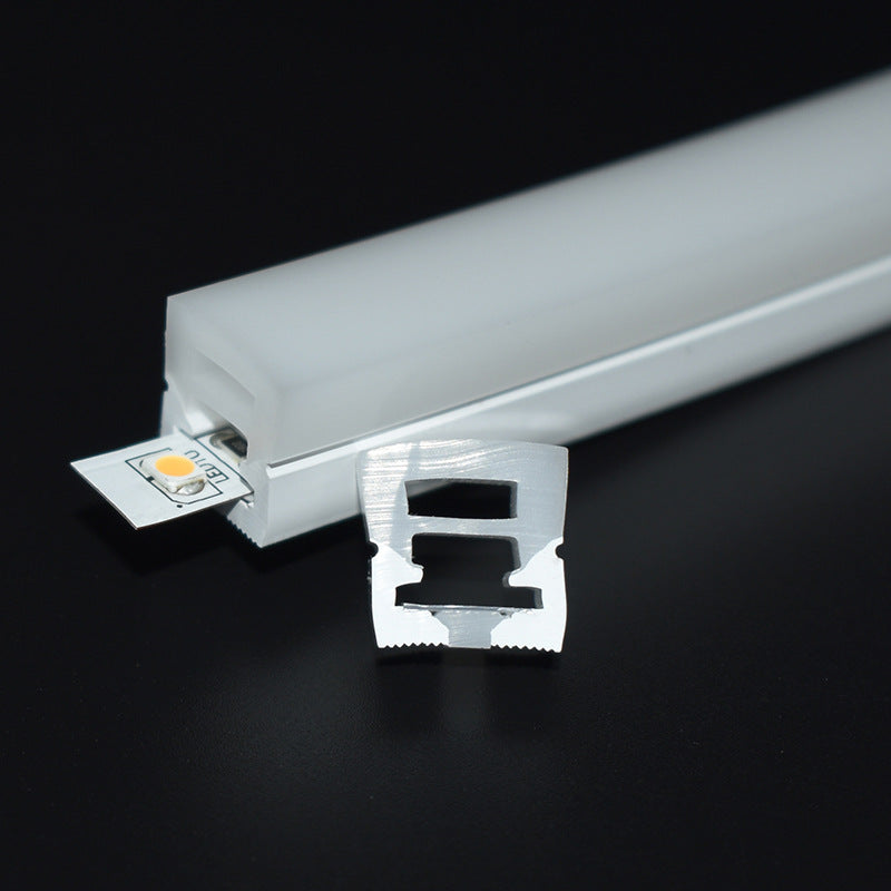 1M/5M/10M/20M Pack of T1212 3 Sides Postive Lighting Flexible LED Neon Light Housing Kit with End Caps and Mounting Clips Fit for 8mm Wide LED Strip