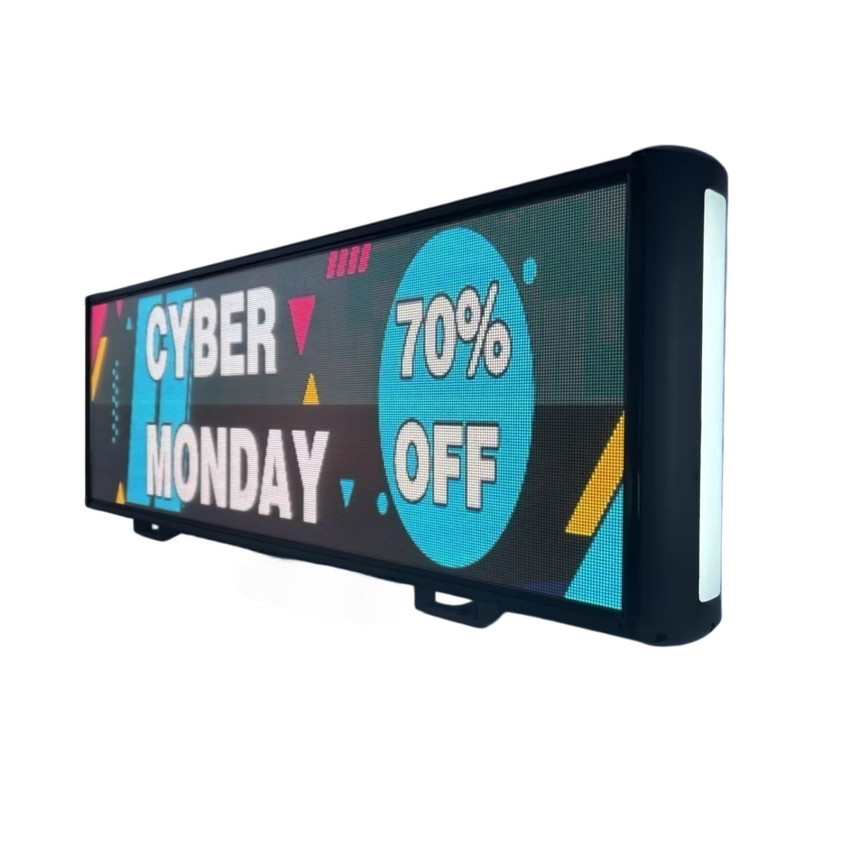 Taxi Roof-Mounted Dual-Face LED Advertising Display Outdoor High Brightness, Network Cluster Control