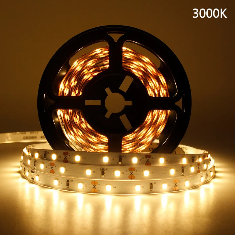 DC12V SMD5050 Full Spectrum LED Strip Light - CRI 97+ | 300 LEDs (60 LEDs/M) | 2700K / 3000K / 4000K / 5500K / 6500K | 12W/M | 10mm PCB | CRI 80+ | IP00 / IP67 | for Mirror, Kitchen Cabinet, Bedroom