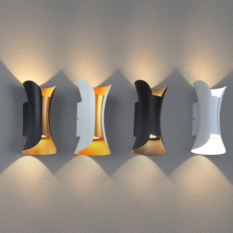 2pcs Pack 6W/10W20W/30W Modern Waterproof LED Wall Light (Aluminum Housing) – Up & Down Outdoor Wall Sconce for Porch, Garden, Balcony, and Indoor Decoration