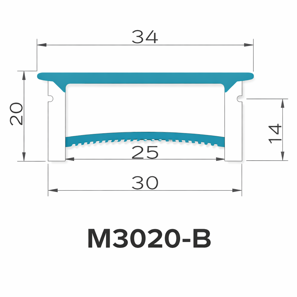 Boîtier pour néon – S2020 Noir | Système de canaux LED en silicone 20 x 20 mm | Étanchéité IP67 | Largeur du circuit imprimé 12 mm | 50 m | Stock local États-Unis/Royaume-Uni/Allemagne