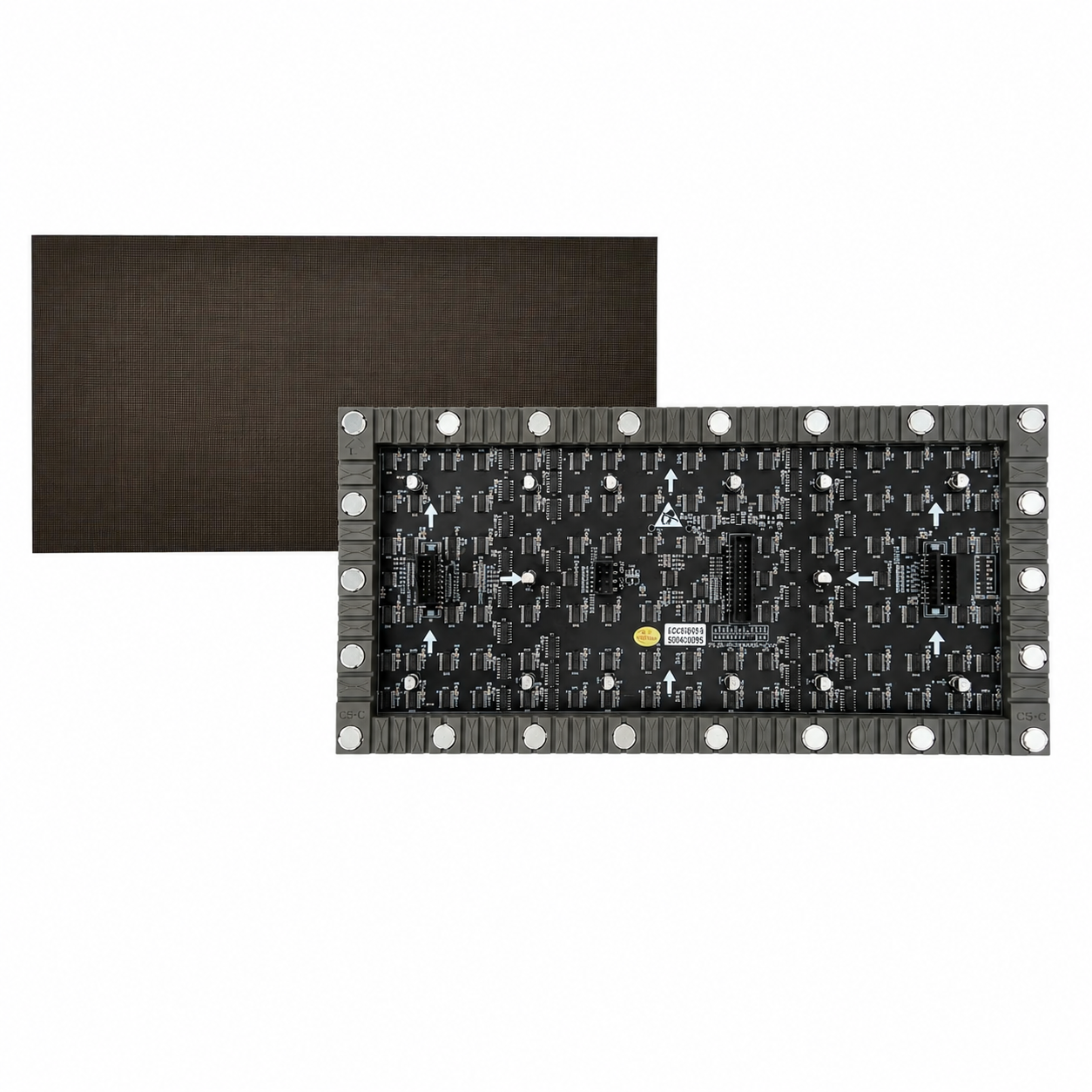 Module LED flexible d'intérieur série IF-3S – P1.25 | 320 × 160 mm | CMS | Coque arrière souple avec aimant | 600 nits 