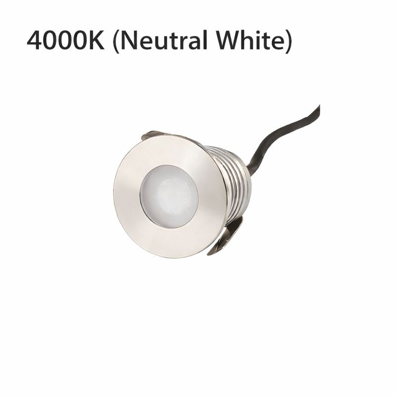 3W Single LED Underwater Lights – IP68 Waterproof | DC 12V / 24V Low Voltage | 304 Stainless Steel Round Submersible Lights | Warm White / Neutral White / Cool White for Pool, Fountain & Garden Landscape Lighting | 8 / 10-Pack