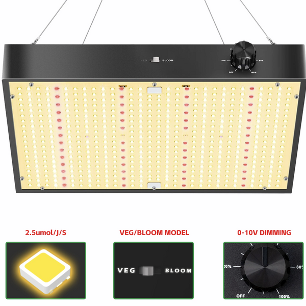 GP Series Professional Full Spectrum LED Grow Light - 100W / 150W / 20