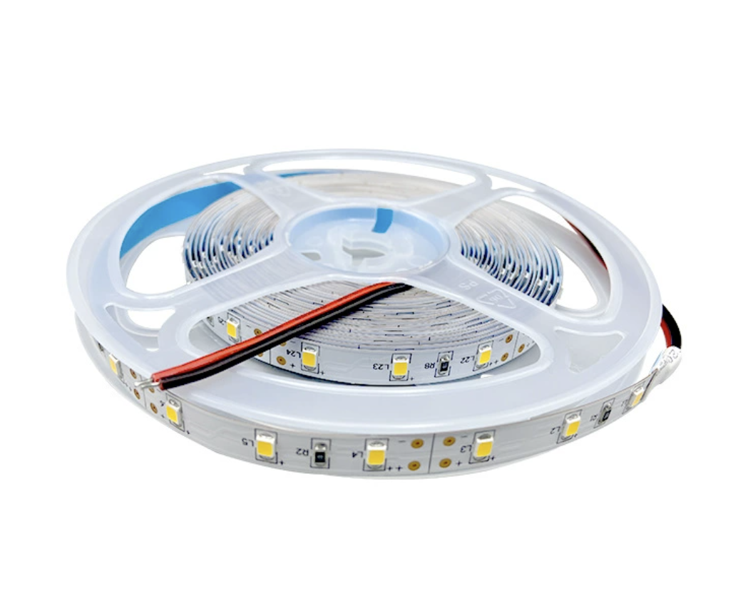 DC12V SMD2835 Single Color LED Strip Light – 150 LEDs/m | 5mm PCB | High Brightness Low Voltage LED Tape | Warm White / Natural White / Cool White / Blue / Red | for Mirror, Kitchen Cabinet, Bedroom | 5/50M