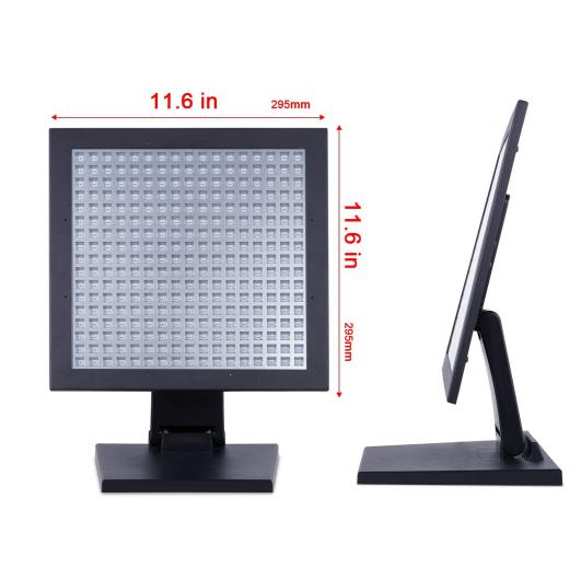 LED Red Light Therapy Panel W/ Built-in Desktop Folding Bracket -50W Black LED Panel Deep 660nm and Near-Infrared 850nm LED Light Combo for Skin Beauty, Pain Relief of Muscles and Joints