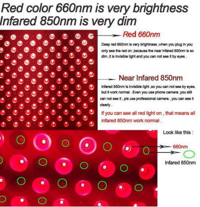 LED Red Light Therapy Panel W/ Built-in Desktop Folding Bracket -50W Black LED Panel Deep 660nm and Near-Infrared 850nm LED Light Combo for Skin Beauty, Pain Relief of Muscles and Joints