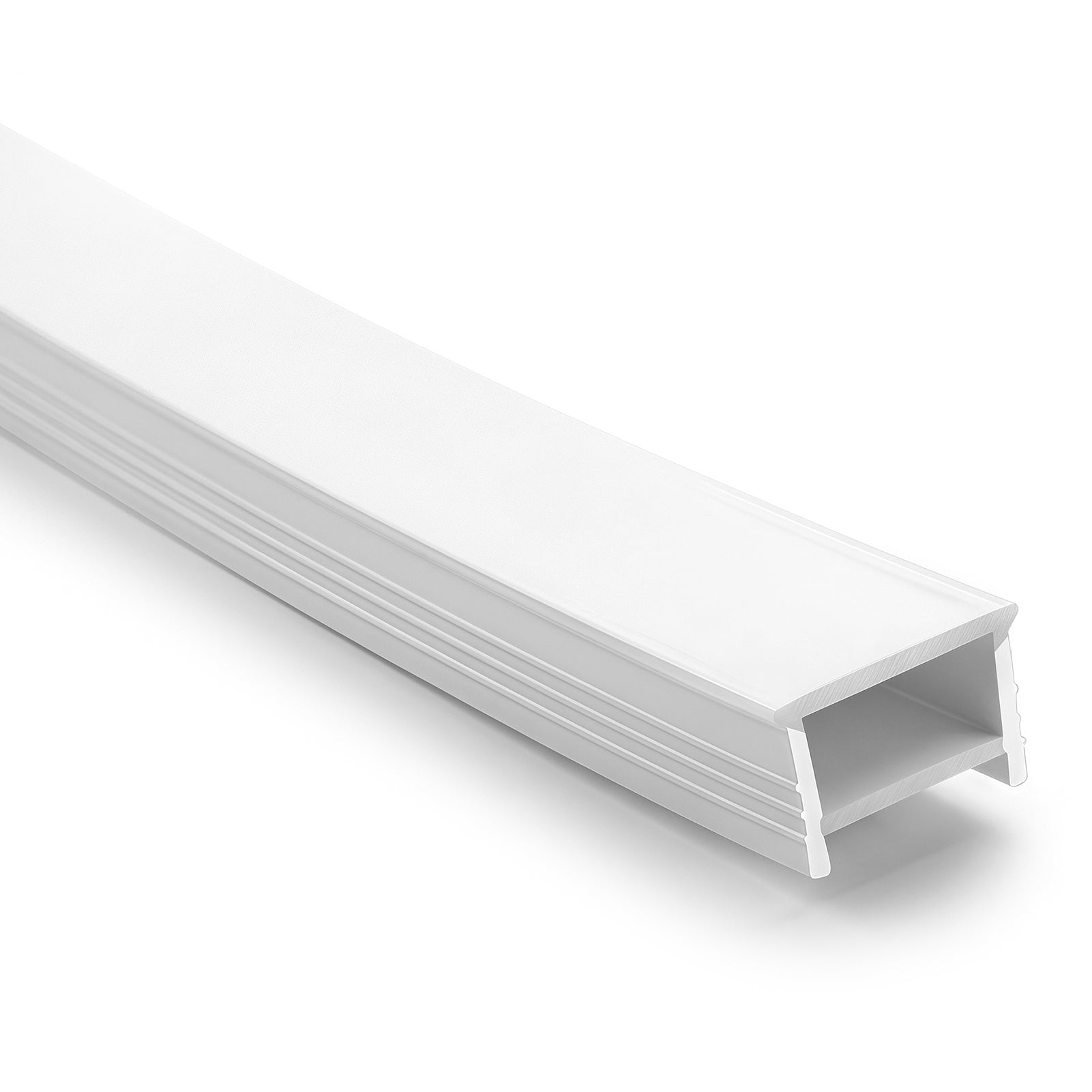 25×20mm Quick Install Neon Light Housing - S2520 Silicone LED Channel System | Max Strip Width ≤20 mm | Top-Emitting Silicone Neon Cover | for Under Cabinet Lighting, Kitchen Lighting & Bar Lighting | 164FT/50M
