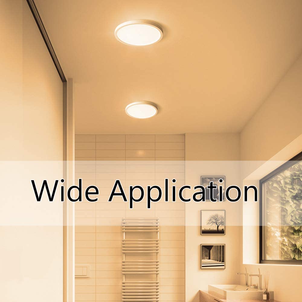2PCS Pack 12 Inch Modern LED Ceiling Light Flush Mount 24W Kitchen Bedroom Bathroom Lamp