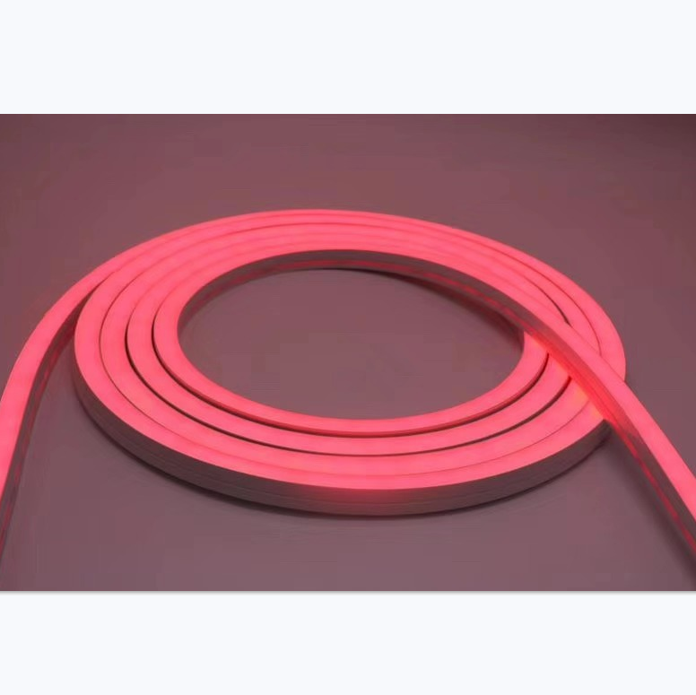 1M/5M/10M/20M Pack of T1616 One Face Emitting LED Neon Light Housing Kit with End Caps and Mounting Clips, Flexible Neon Channel Fit for 10/12 Wide LED Strip Lights