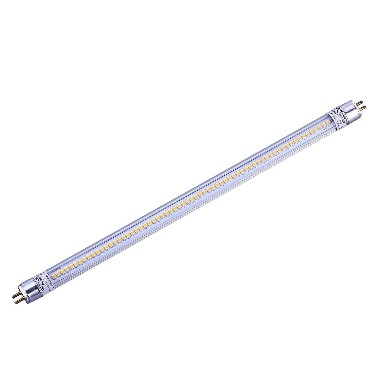 10Pcs Pack 1FT/2FT/3FT/4FT 12V AC/DC T5 LED Tube Light Miniature Bi-Pin Base