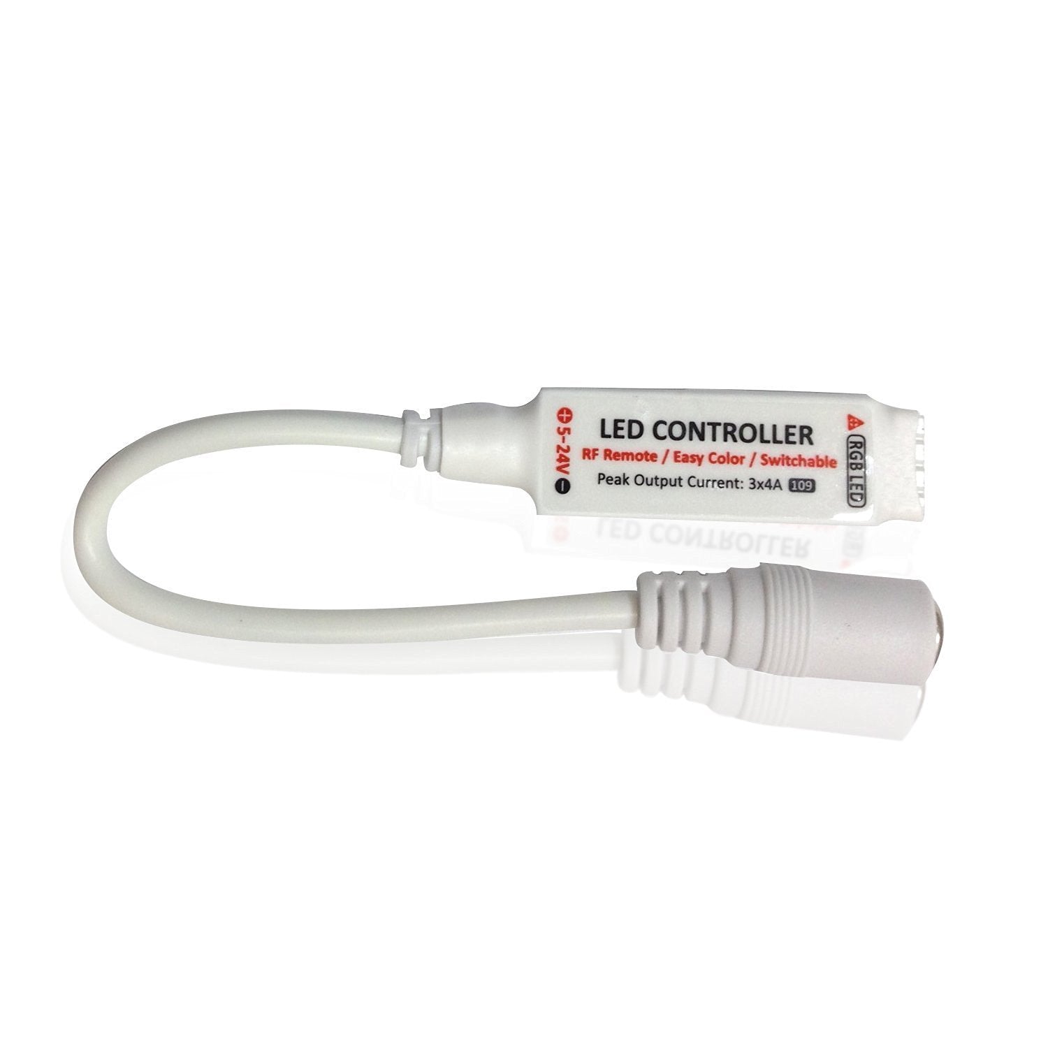 RGB LED Strip Controller – DC5V-24V 12A | Mini RF Wireless RGB Controller with 10-Key / 17-Key Remote | For LED Strips