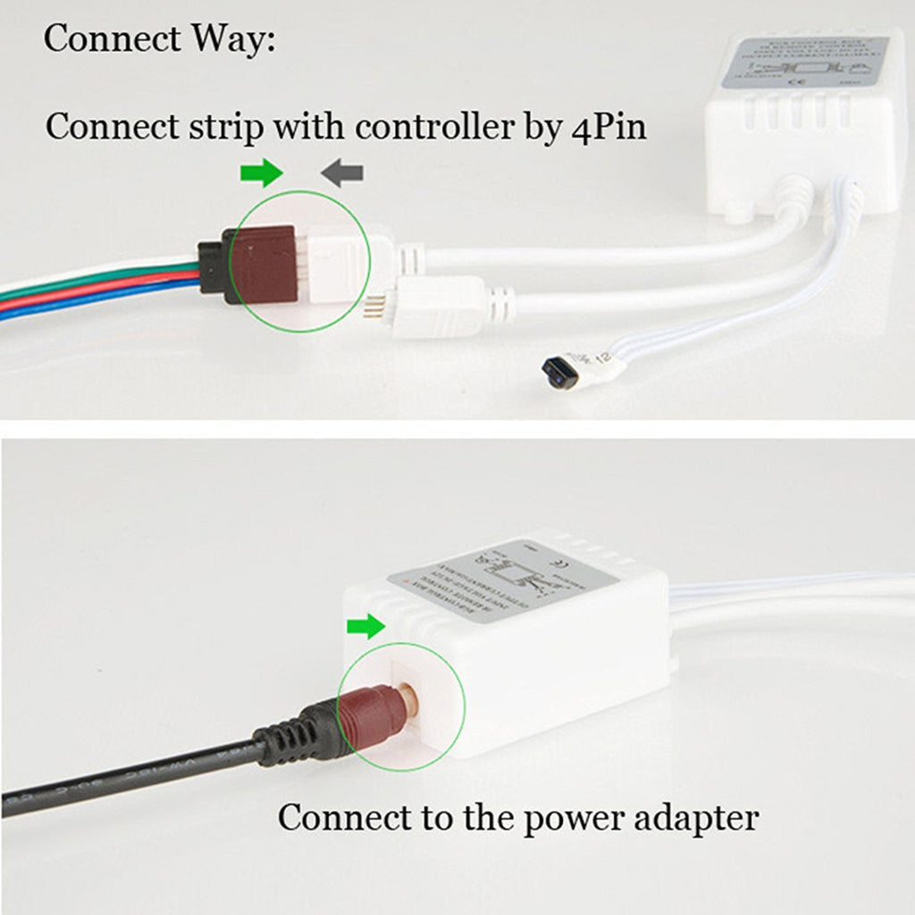 24 Key Led Controller Learning IR Remote RGB/RGBW LED Strip Controller – DC12V-24V | 24-Key / 40-Key