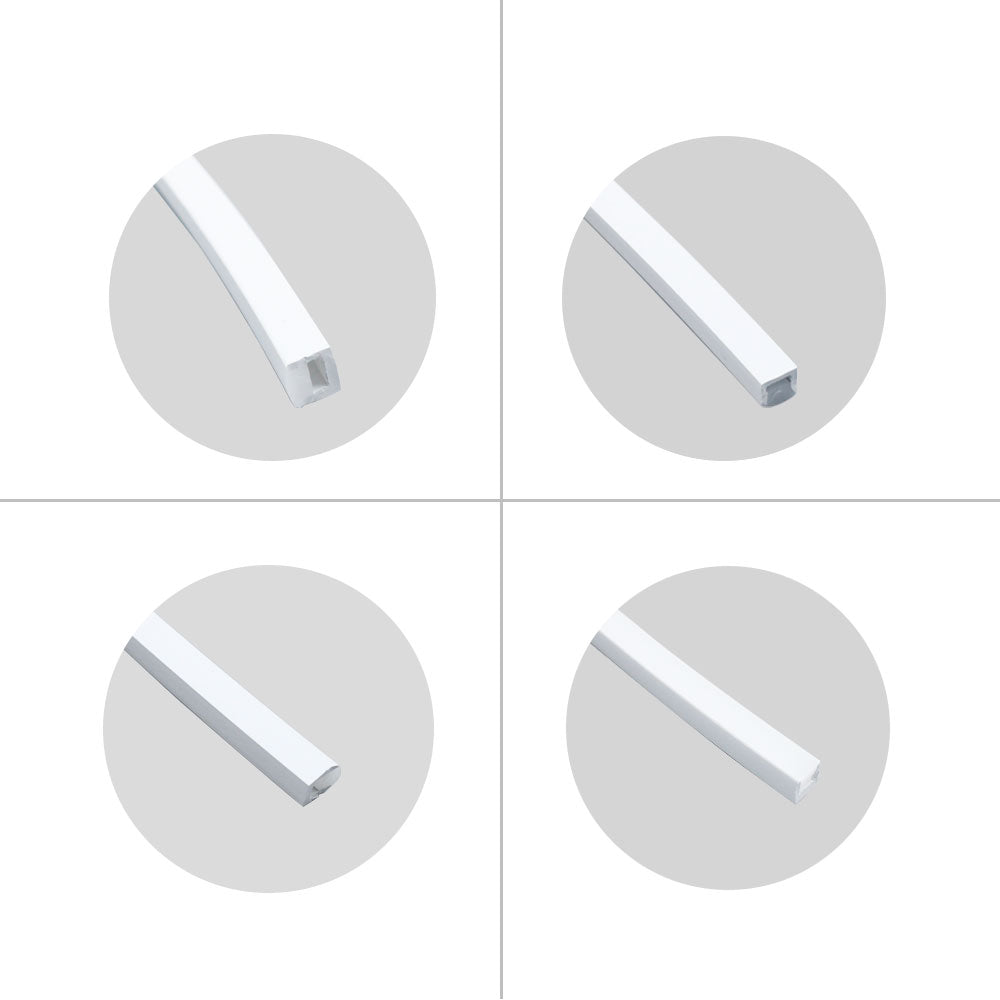 1M/5M/10M/20M  Pack of T0606 LED Neon Light Housing Flexible Neon Channel Fit for 3mm Wide LED Strip Lights