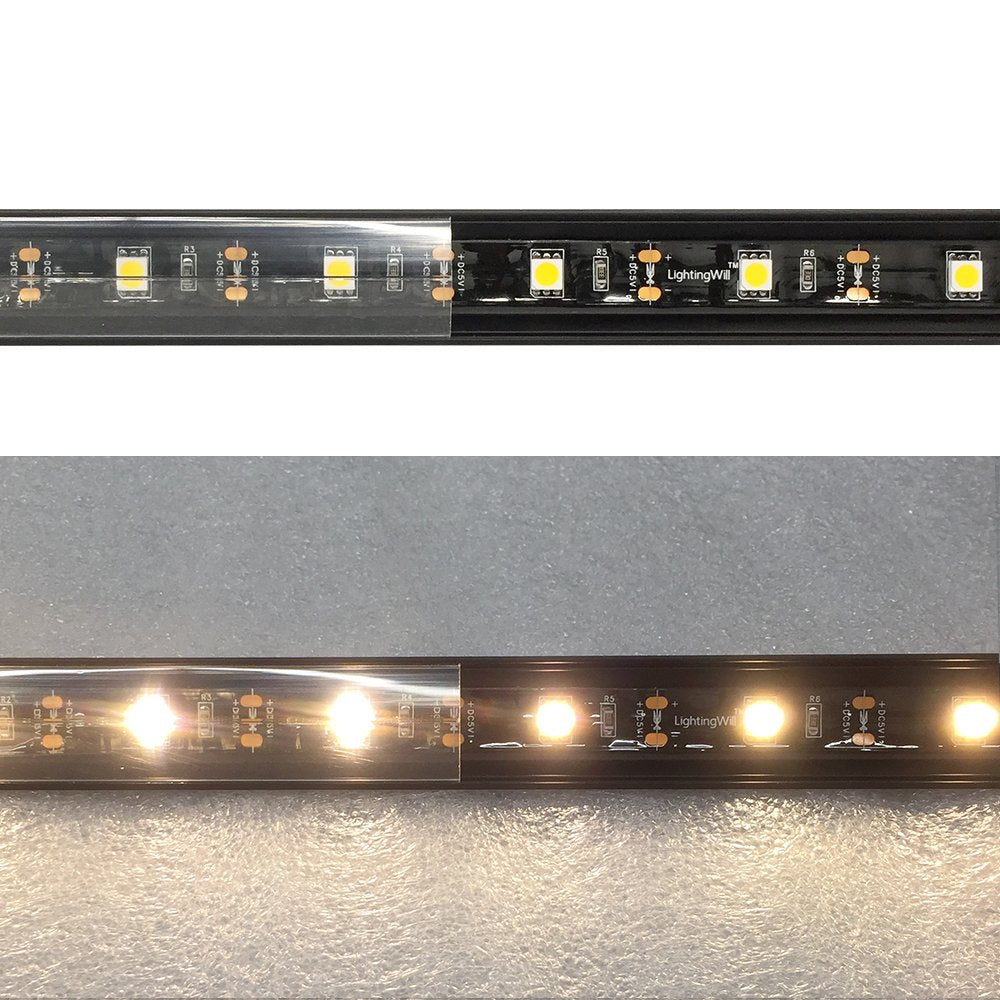Black Corner LED Profile V01 16x16mm V-Shape Vertical Angle Cover Corner Mounting LED Aluminum Channel Extrusion