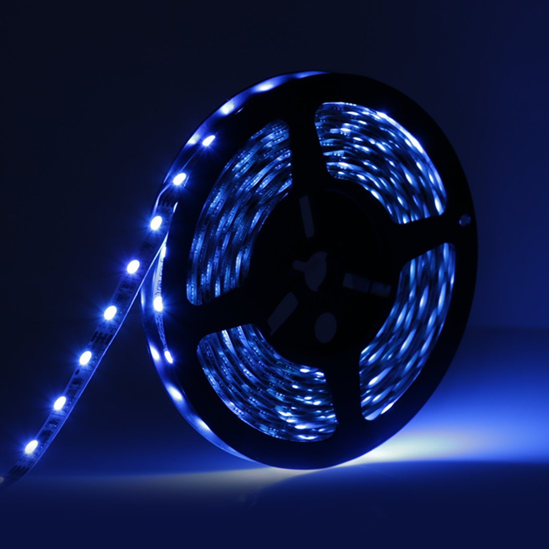16.4FT/5M SMD5050-300 LED Strips RGB Color High Density Tri-Chip 60 LEDs Per Meter 10mm Wide RGB LED Tape