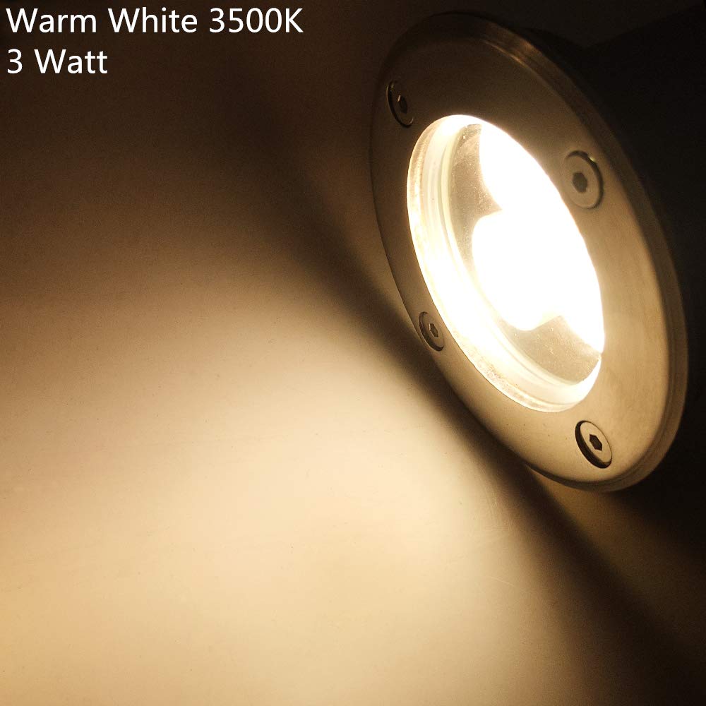 4 Pack 3W Outdoor Landscape Lights 12V 300 Lumens Waterproof IP67 Garden Lights