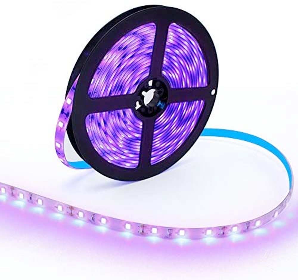 365nm 370nm SMD2835-300 12V 60LED per meter UV LED Strip Light Tape for Curing, Currency Validation