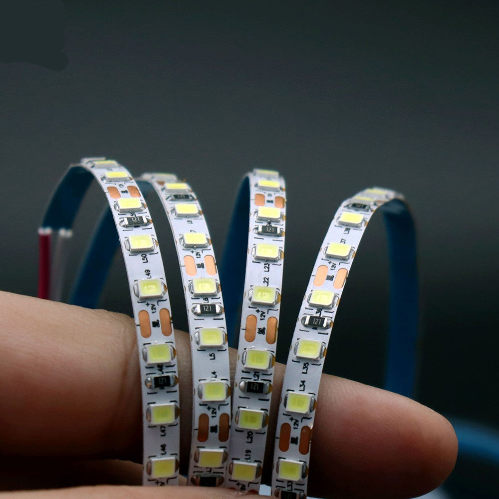 5MM Wide SMD2835-600 120LEDs per Meter CRI95 White Color Flexible LED Strip 12V 16.4FT (5Meters) Roll Non-waterproof