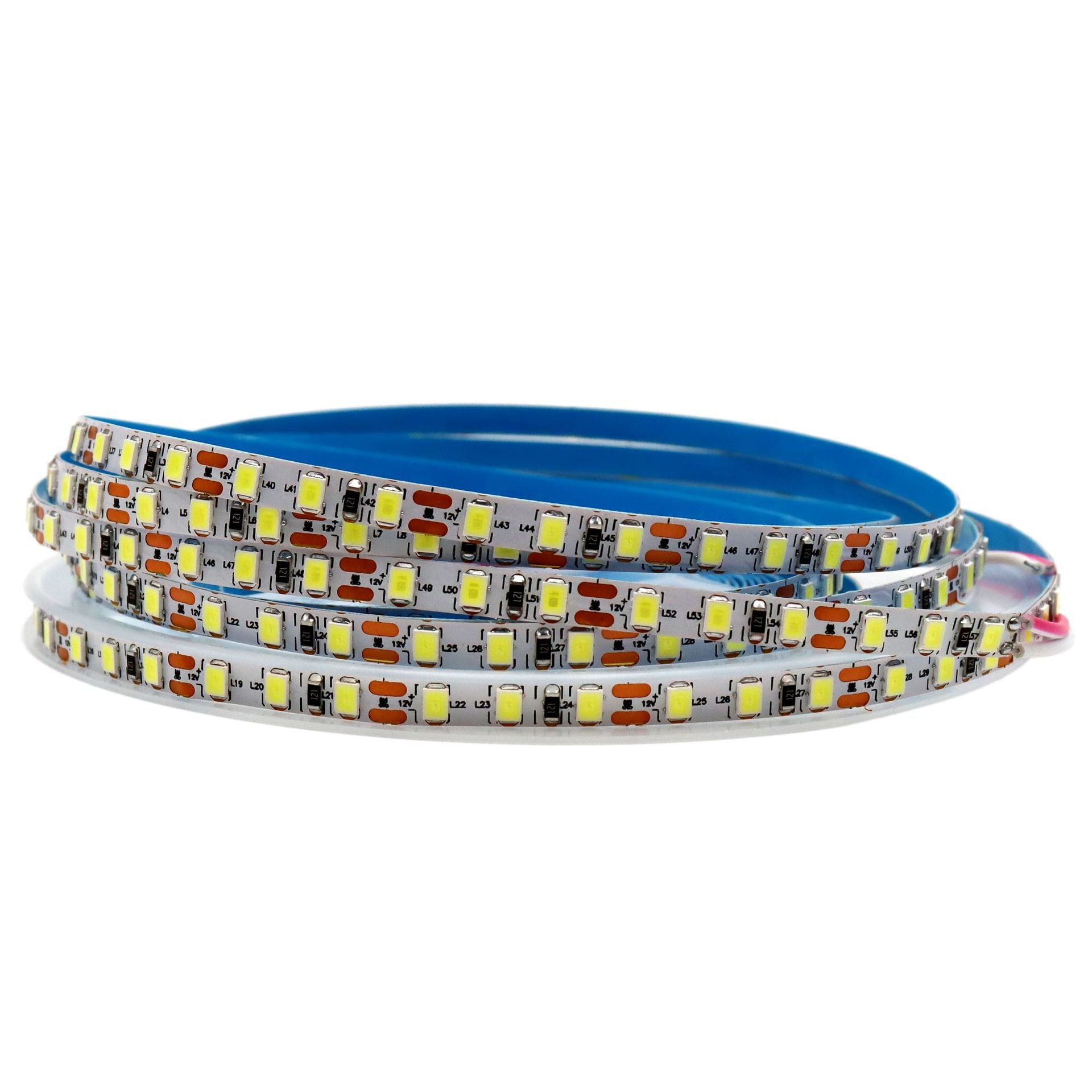 5MM Wide SMD2835-600 120LEDs per Meter CRI95 White Color Flexible LED Strip 12V 16.4FT (5Meters) Roll Non-waterproof