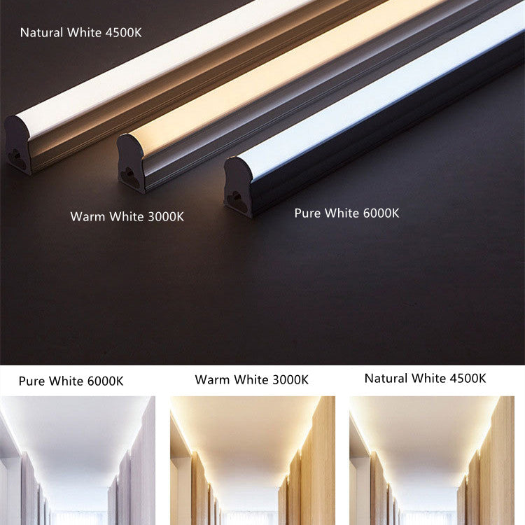 10Pcs Pack 2FT/3FT/4FT/5FT Line Voltage 110/220V AC T8 LED Tube Light w/ Milky White Cover