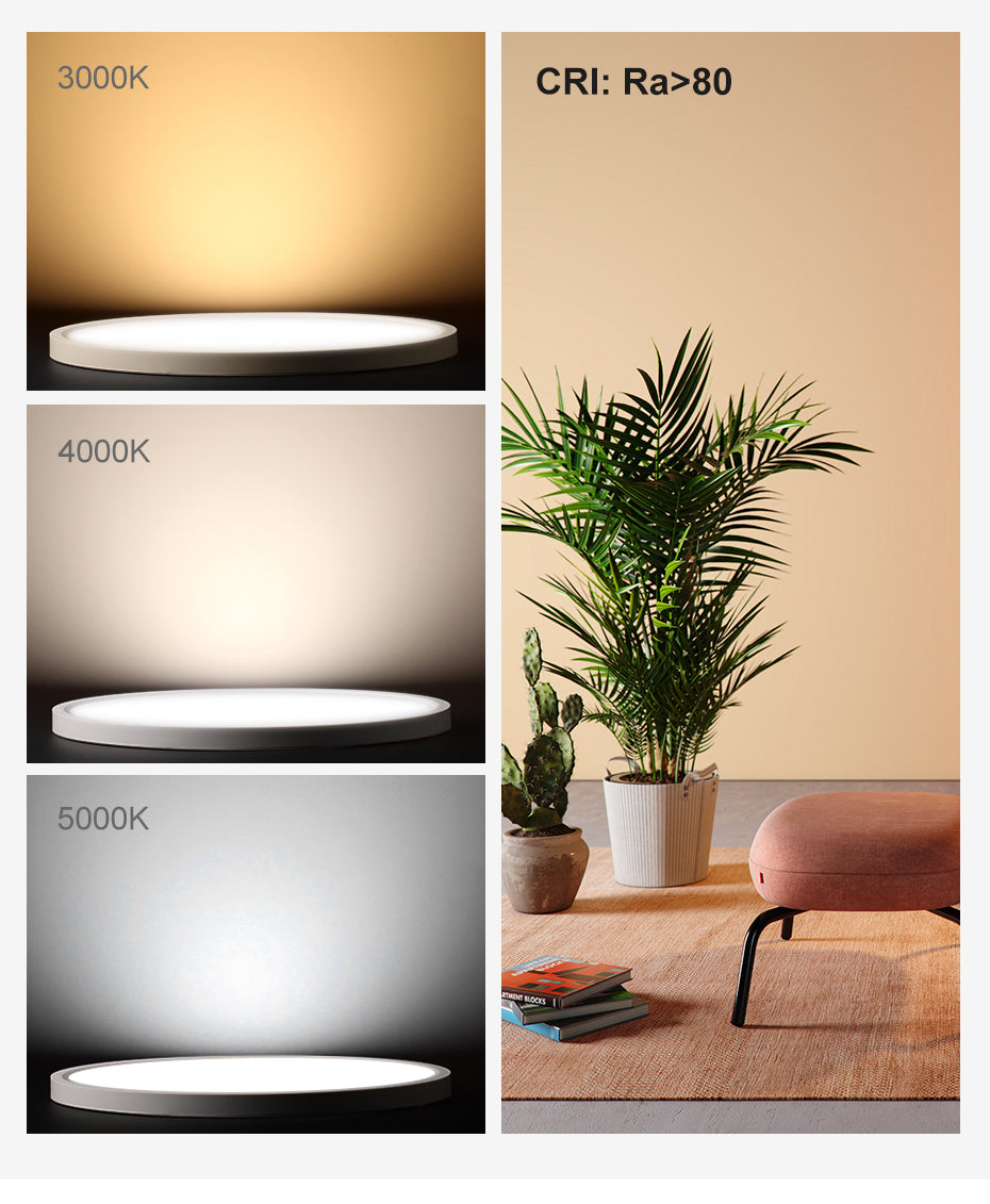 2PCS Pack 12 Inch Modern LED Ceiling Light Flush Mount 24W Kitchen Bedroom Bathroom Lamp