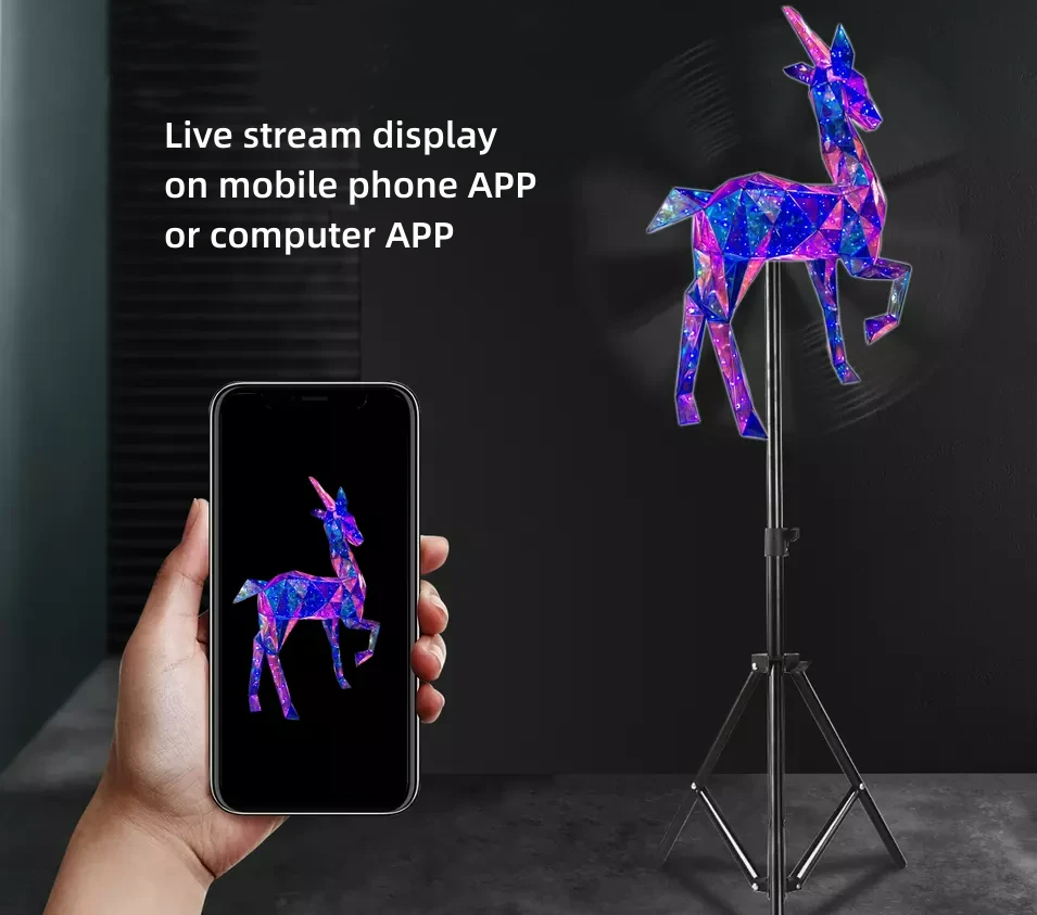 F Series Large 3D Hologram Fan LED Display – 80cm to 100cm (31.5”–39.4