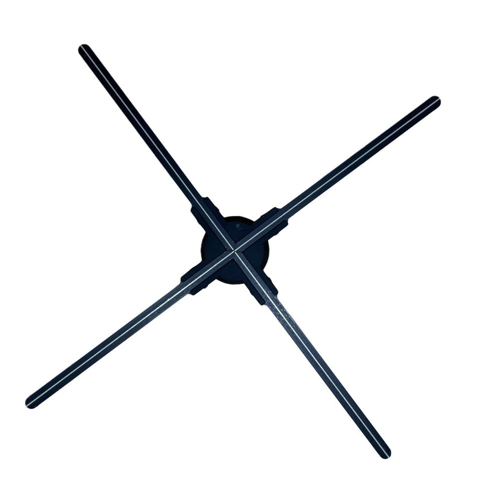 F Series 3D Hologram Fan LED Display – 52cm to 65cm (20.5”–25.6”) | High Brightness Holographic Advertising Projector | Fan Only / with Transparent Protective Cover (Protective Housing) / with Black Background Cover (Protective Housing)