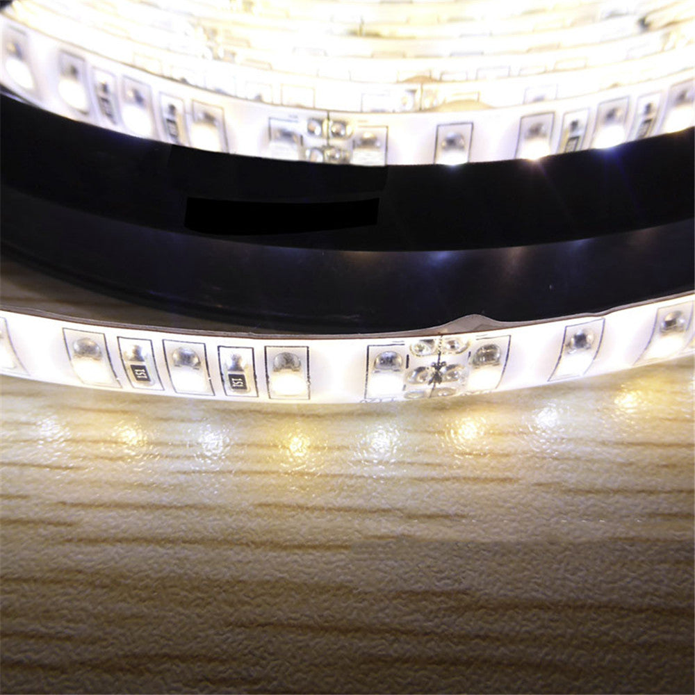 Dual White Color LED Light Strip, 12V DC 5Meter Roll SMD3528-600 120 LEDs Per Meter Color Temp-Adjustable Flexible LED Strip Light