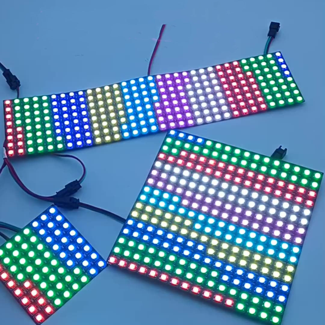 LED Matrix Screen WS2812B Digital Flexible LED Panel SMD5050 RGB Indiv