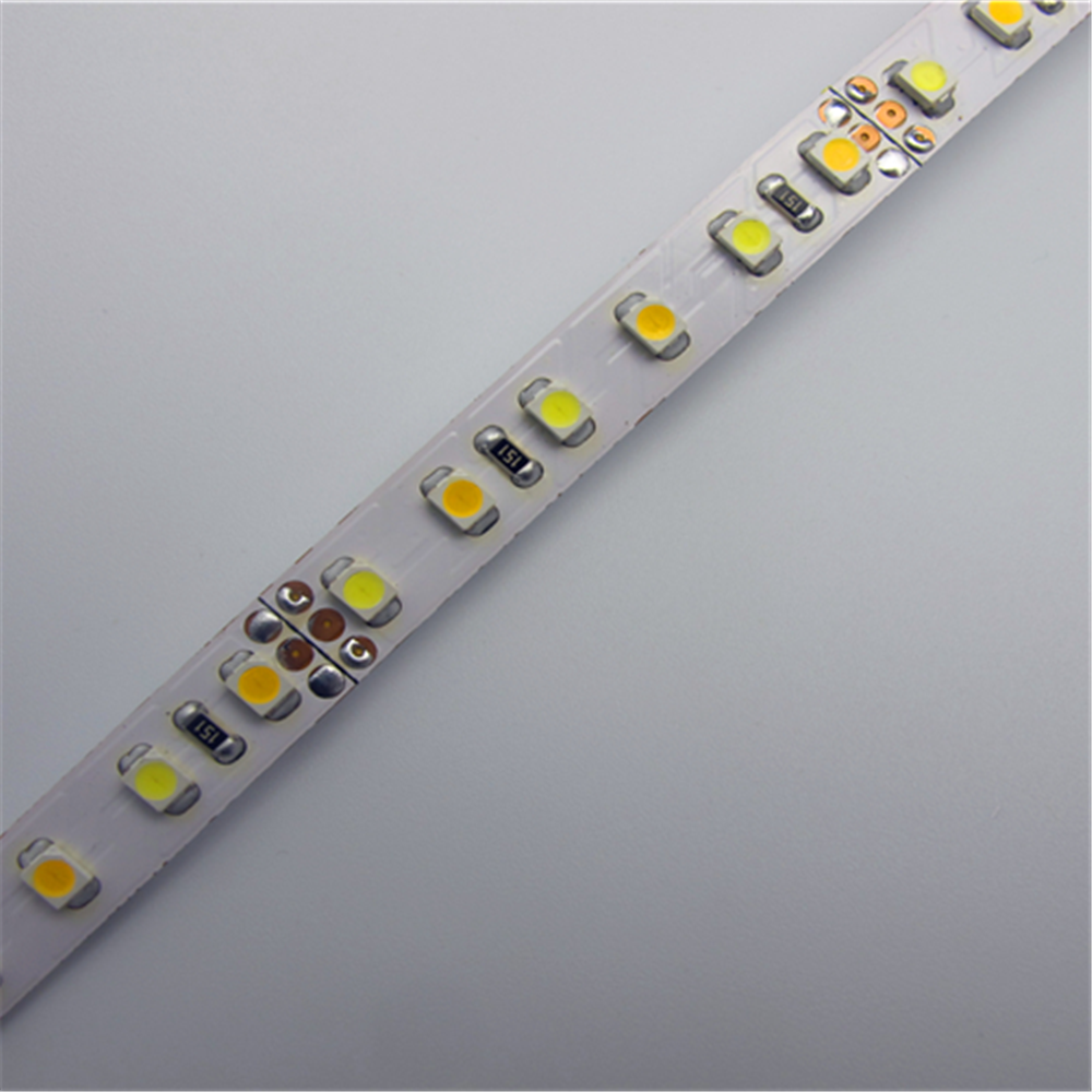 Dual White Color LED Light Strip, 12V DC 5Meter Roll SMD3528-600 120 LEDs Per Meter Color Temp-Adjustable Flexible LED Strip Light