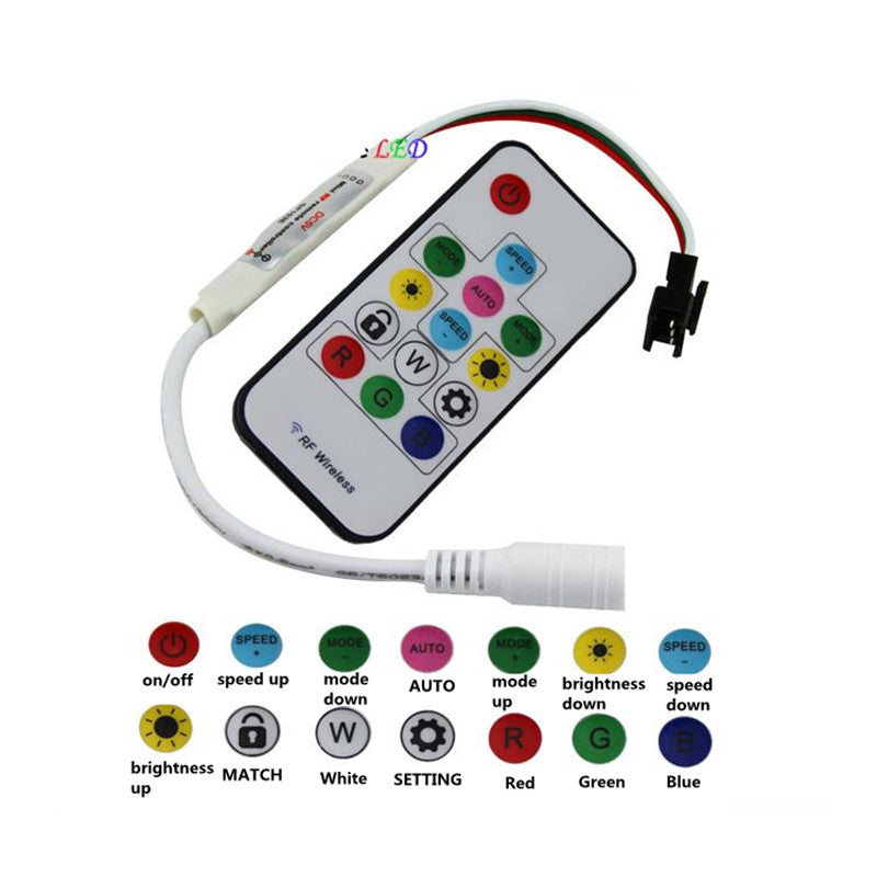 5V DC Wiress RF Remote Controller for Dream Color Magic Color Addressa