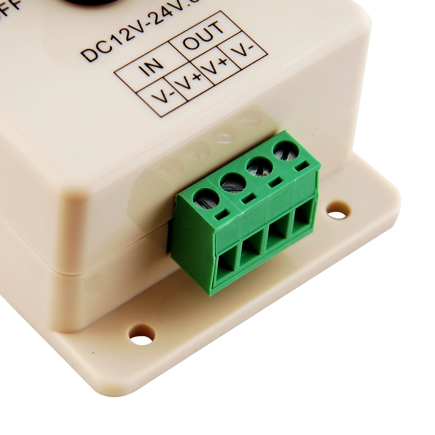 Manual Rotation LED Dimmer 12V-24V DC Switch Wall Mounting