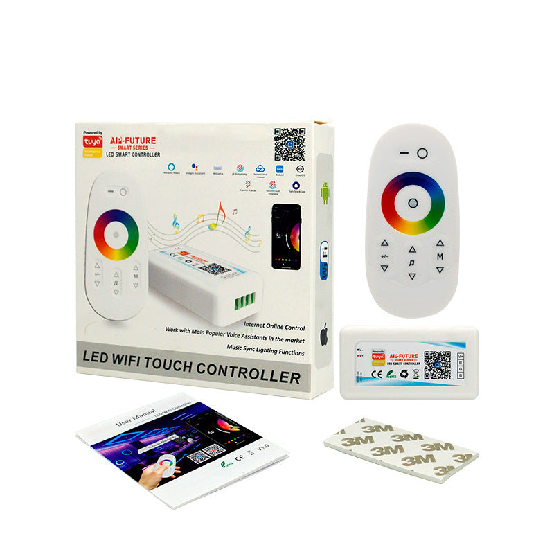 Touch Screen LED RGB/RGBW Controller 2.4G Wireless DC12-24V RF Remote Control for RGB/RGBW LED Strip WELSUN Touch Screen LED RGB/RGBW Controller 2.4G Wireless DC12-24V RF Remote Control for RGB/RGBW LED Strip WELSUN