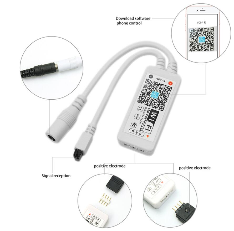 32.8FT/10Mtr RGB LED Strip Lights Kit, SMD5050 30LEDs/Mtr, WiFI Wireless, Smart APP controlled